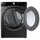 Samsung 7.5 Cu. Ft. Smart Dial Electric Dryer with Super Speed Dry and Steam in Brushed Black, , large