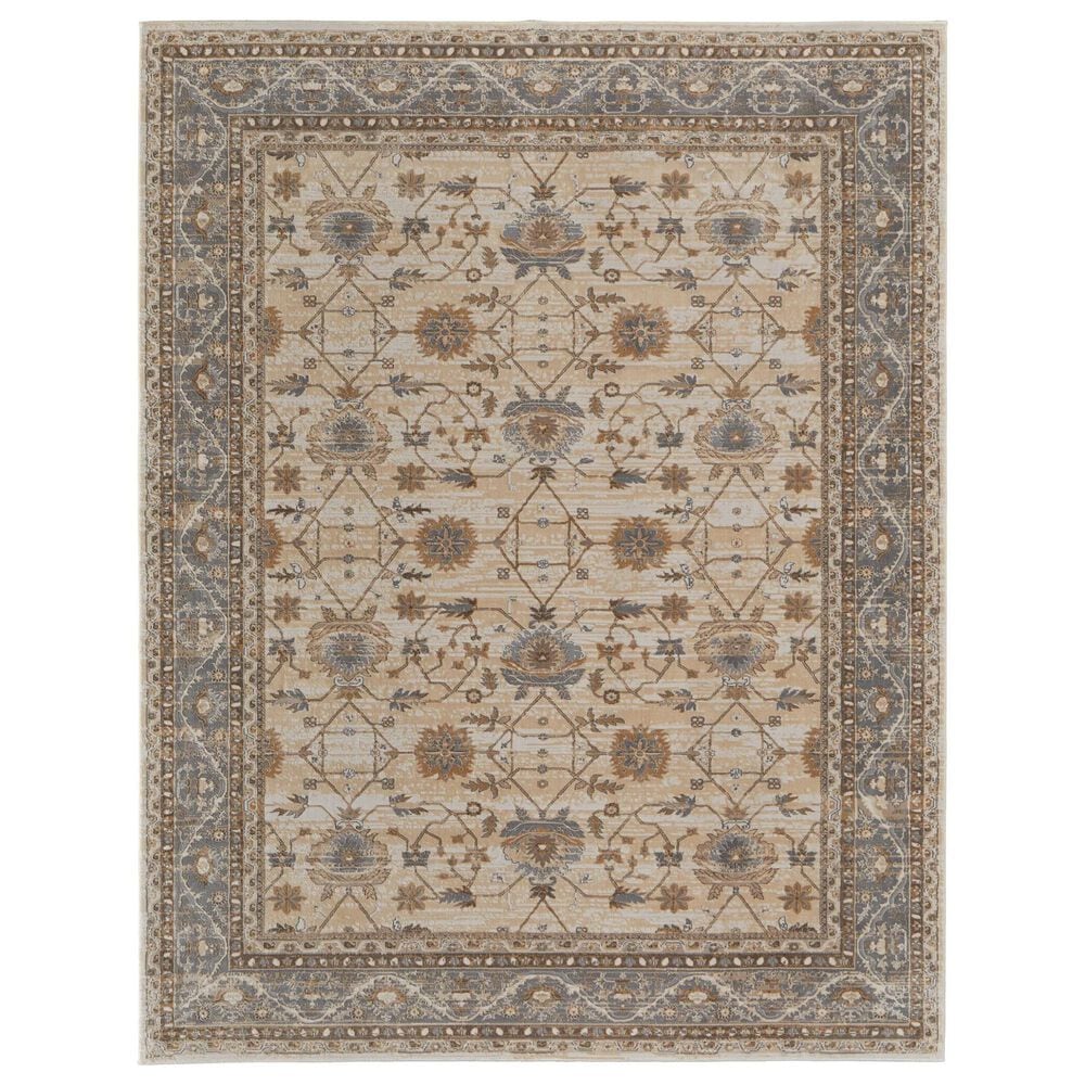 Feizy Rugs Celene 39KVF 2" x 3" Beige and Gray Area Rug, , large