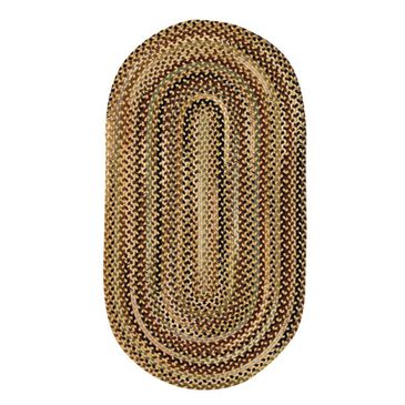 Capel Gramercy 0070 7" x 9" Oval Gold Area Rug, , large