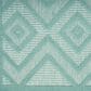 Nourison Versatile 4" x 6" Aqua and Teal Indoor/Outdoor Area Rug, , large