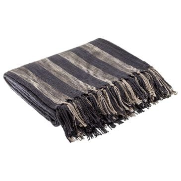 Surya Briar 50" x 60" Throw in Black and Gray, , large