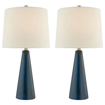Lite Source Pillan Table Lamp in Blue (Set of 2), , large