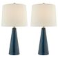 Lite Source Pillan Table Lamp in Blue (Set of 2), , large