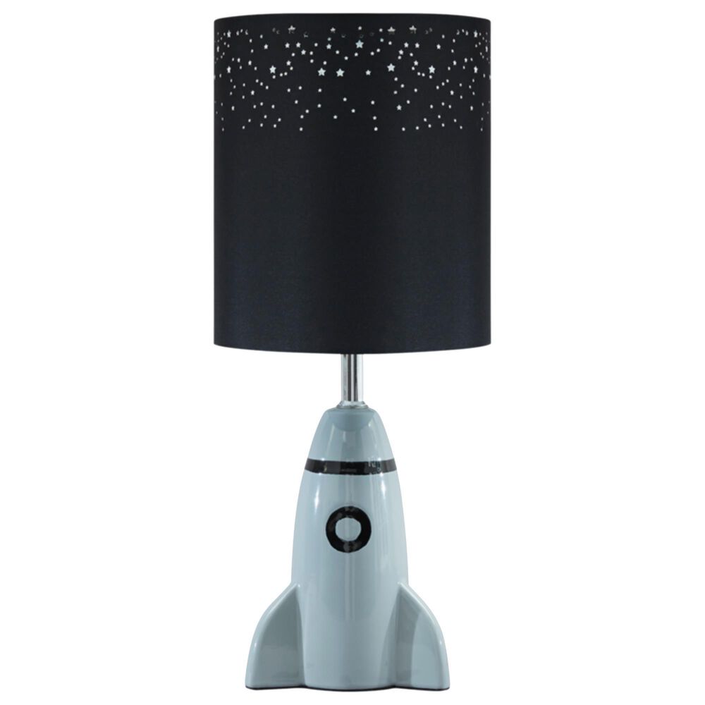 Signature Design by Ashley Cale Ceramic Table Lamp in Gray and Black, , large