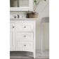 James Martin Palisades 36" Single Bathroom Vanity in Bright White with 3 cm Arctic Fall Solid Surface Top and Rectangular Sink, , large
