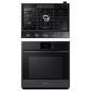 Samsung 2-Piece Kitchen Package with Matte Black Steel 30" Built-In Convection Single Wall Oven and Black Stainless Steel 30" Cooktop, , large