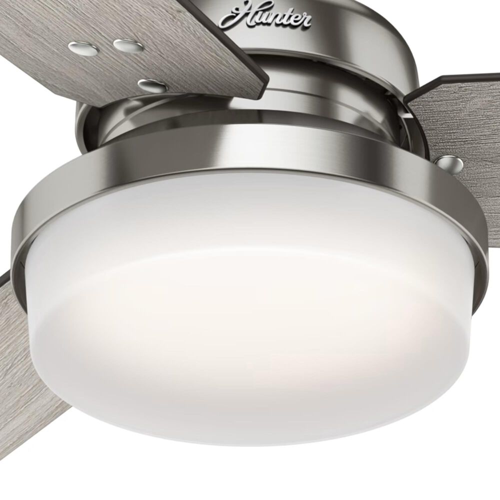 Hunter Sentinel 60&quot; Ceiling Fan with LED Lights in Brushed Nickel, , large