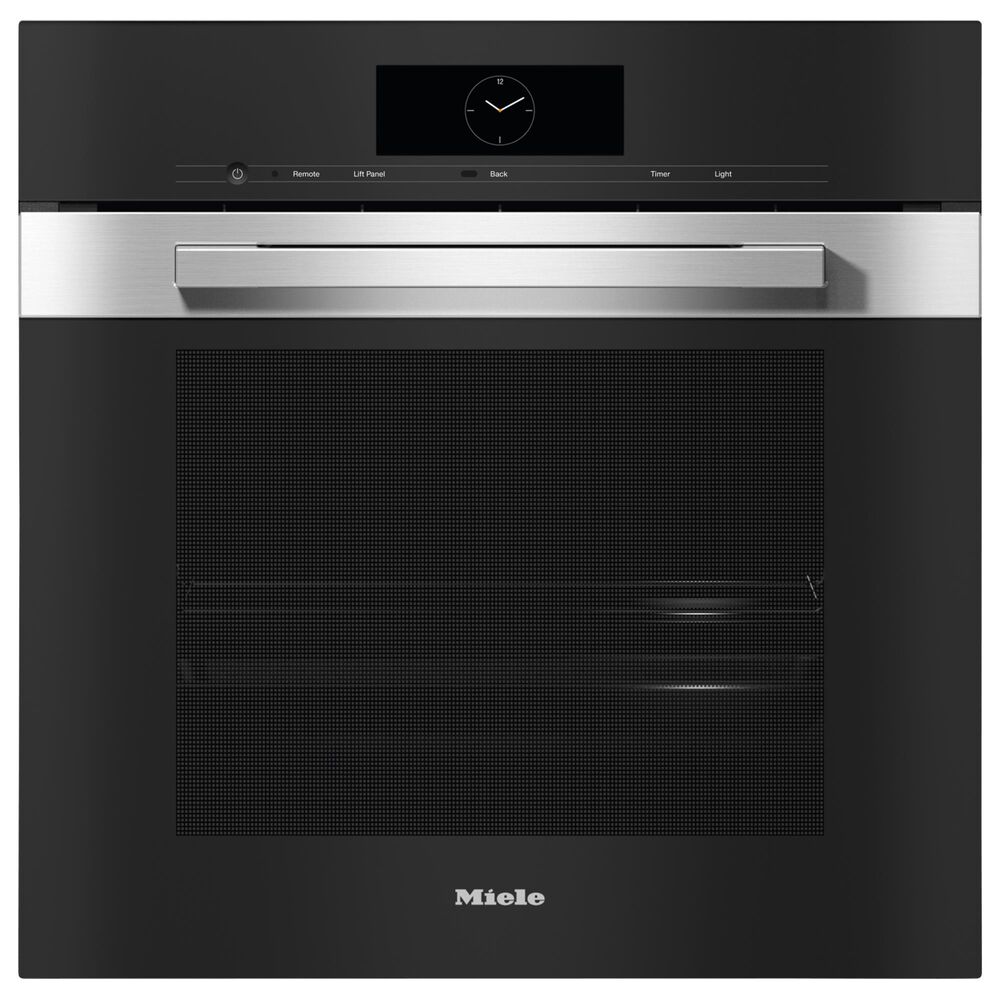Miele Appliances PureLine 24" Combi-Steam Smart Single Electric Wall Oven XXL with Convection in Stainless Steel, , large