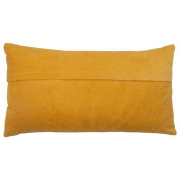 Rizzy Home 14" x 26" Corduroy Throw Pillow in Yellow, , large