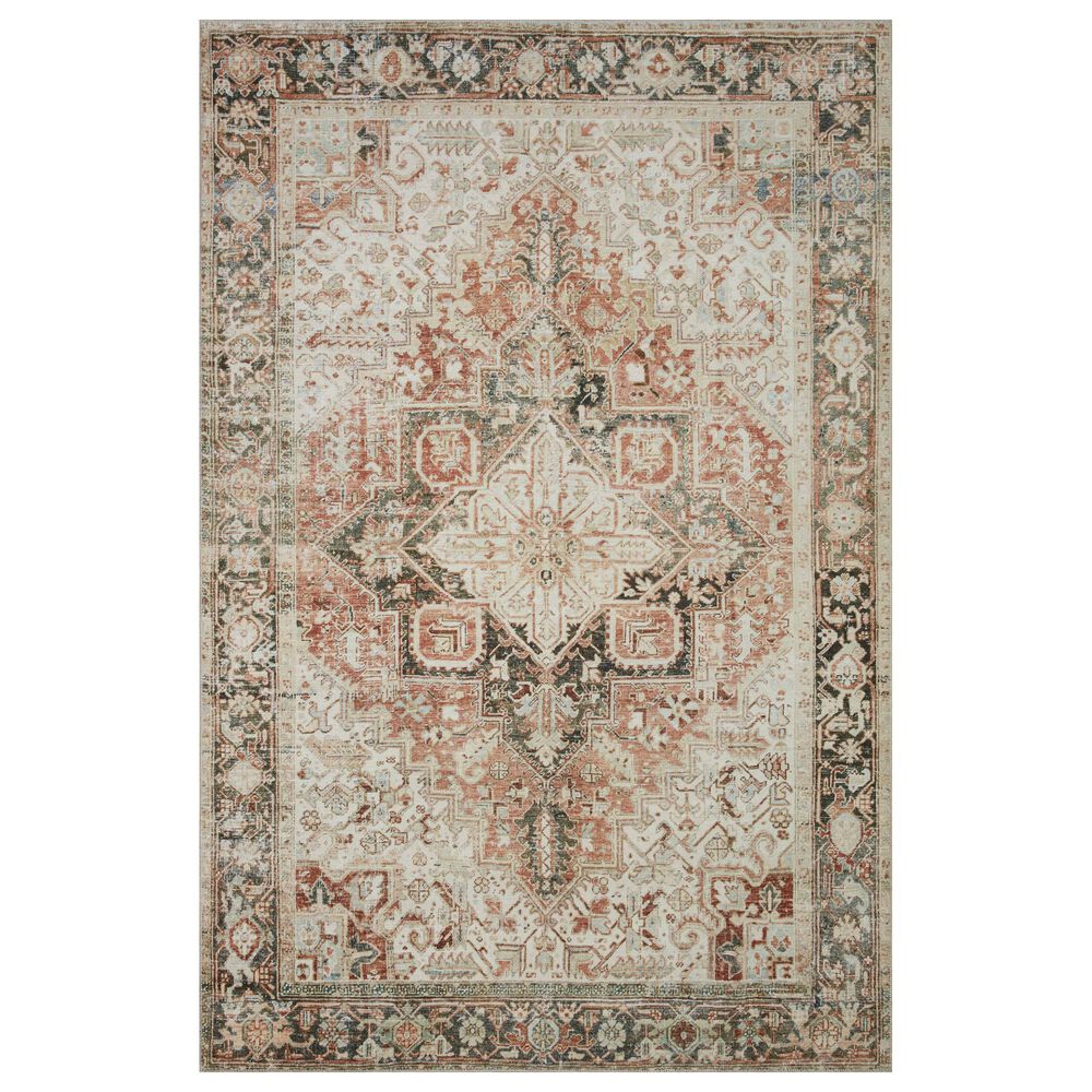 Magnolia Home Lenna LEA-03 2"3" x 3"9" Rust and Charcoal Area Rug, , large