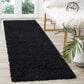 Safavieh Athens Shag SGA119K 2"3" x 8" Black Runner, , large