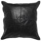 Classic Home Soco 22" x 22"  Leather Throw Pillow in Dexter Onyx, , large