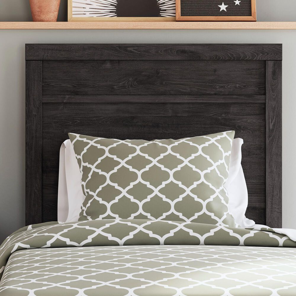 Signature Design by Ashley Belachime Twin Panel Bed in Warm Charcoal, , large