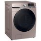 Samsung 4.5 Cu. Ft. Smart Front Load Washer with 27" Pedestal in Champagne, , large