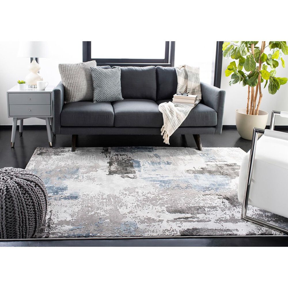 Safavieh Craft CFT820F 2&#39;7&quot; x 5&#39; Grey and Blue Area Rug, , large