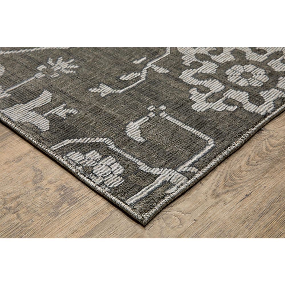 Oriental Weavers Intrigue INT09 6&#39;7&quot; x 9&#39;6&quot; Grey Area Rug, , large