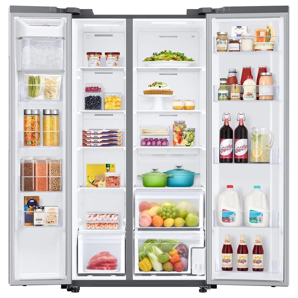 Samsung 23 Cu. Ft. Smart Counter Depth Side-by-Side Refrigerator in Stainless Steel, , large