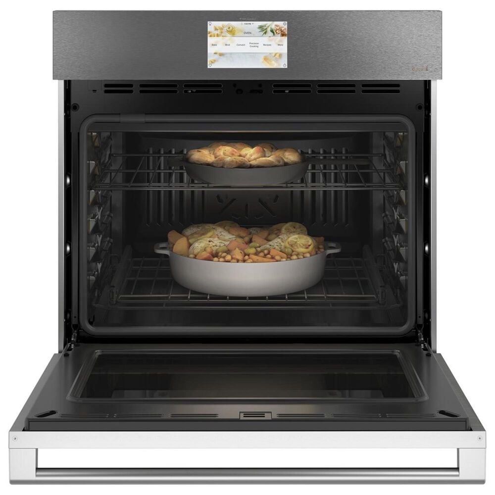 Cafe 30&quot; Built-In Single Electric Convection Wall Oven in Platinum, , large