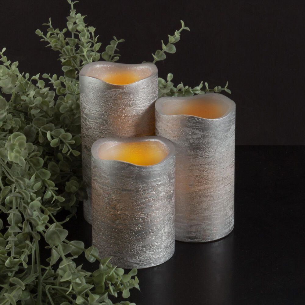 Timberlake LED Candle in Silver &#40;Set of 6&#41;, , large