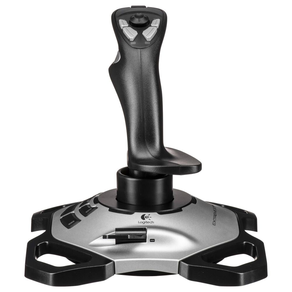 Logitech Extreme 3D Pro Joystick in Silver and Black, , large