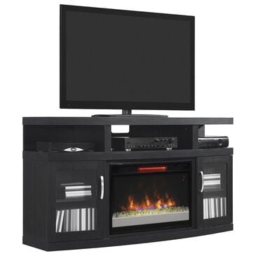Fabio Flames Cantilever 60" Media Fireplace in Engineered Embossing Oak, , large