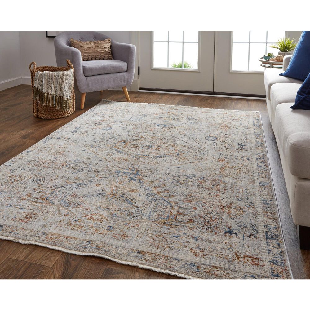 Feizy Rugs Kaia 12&#39; x 15&#39; Gray and Multicolor Area Rug, , large