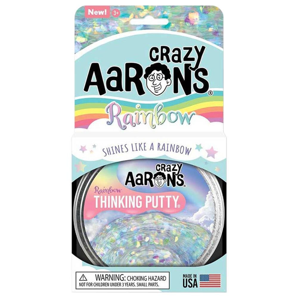 Crazy Aaron"s Thinking Putty Rainbow Silicone in Clear, , large