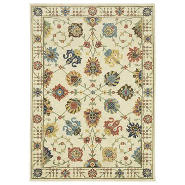 Oriental Weavers Francesca Traditional 9"10" x 12"10" Ivory Area Rug, , large