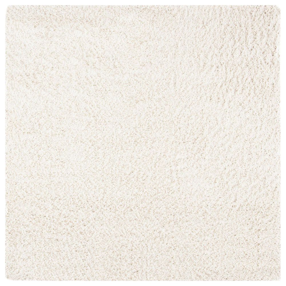 Safavieh August Shag AUG200C 5" Square Ivory Area Rug, , large