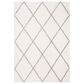 Safavieh Parma Shag PMA515A 6" x 9" Cream and Grey Area Rug, , large