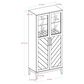 Walker Edison Logan 68" Storage Cabinet in Birch, , large