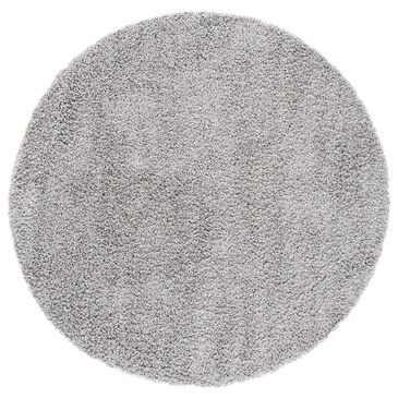 Safavieh Venus Shag 5"3" Round Grey Area Rug, , large