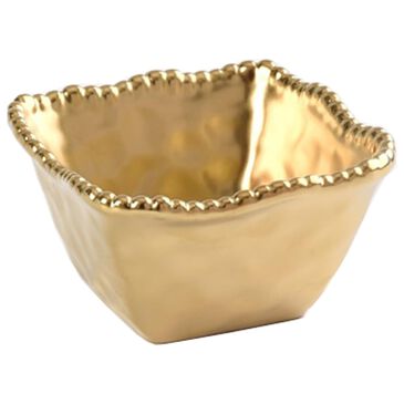 Pampa Bay 4" Square Snack Bowl in Gold, , large