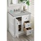 James Martin De Soto 30" Single Bathroom Vanity in Bright White with 3 cm Eternal Serena Quartz Top and Rectangular Sink, , large