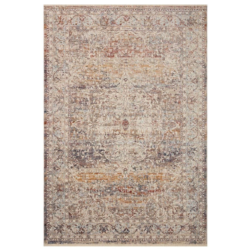 Loloi II Sorrento 2" x 3" Natural and Multicolor Area Rug, , large