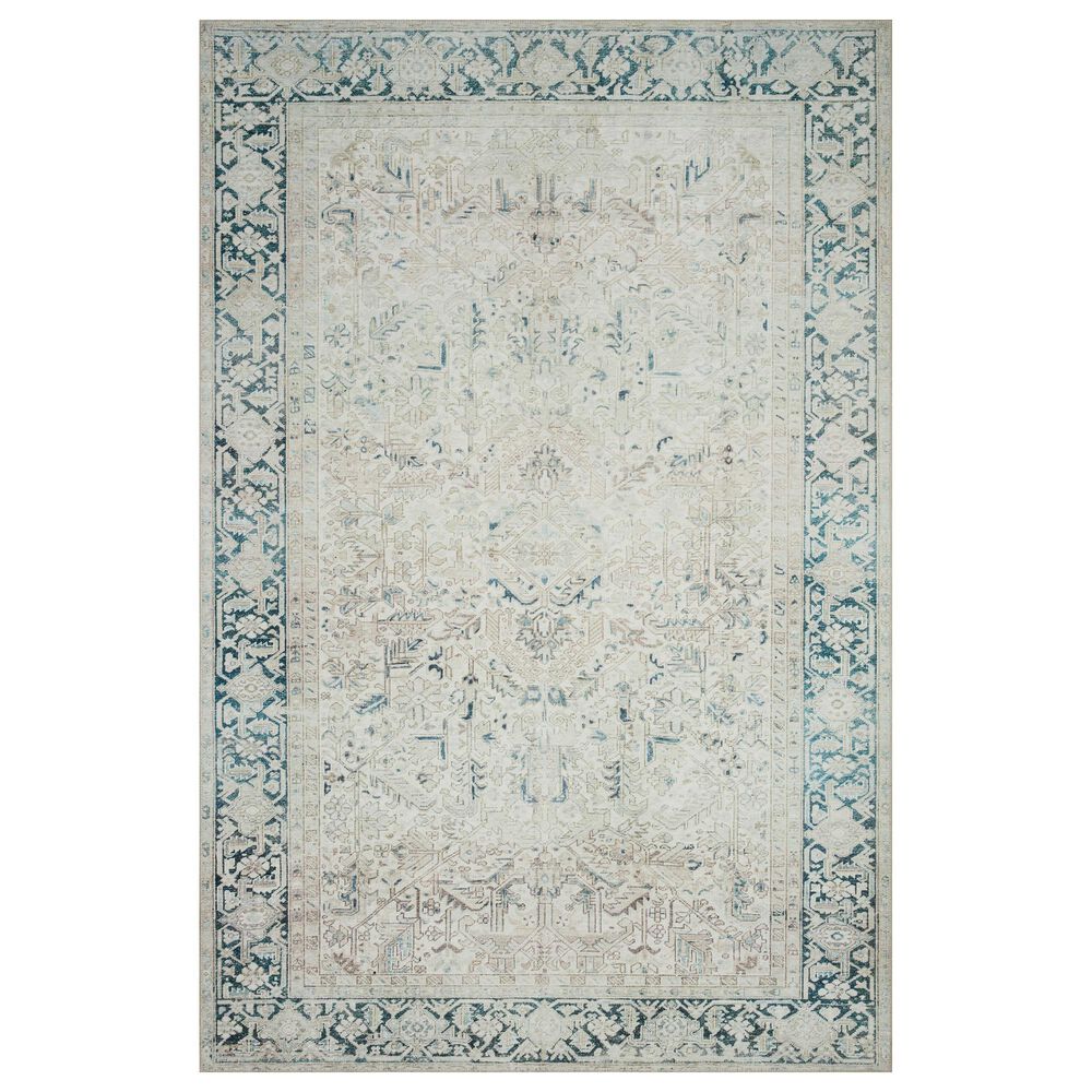 Magnolia Home Lenna LEA-06 3"6" x 5"6" Natural and Denim Area Rug, , large