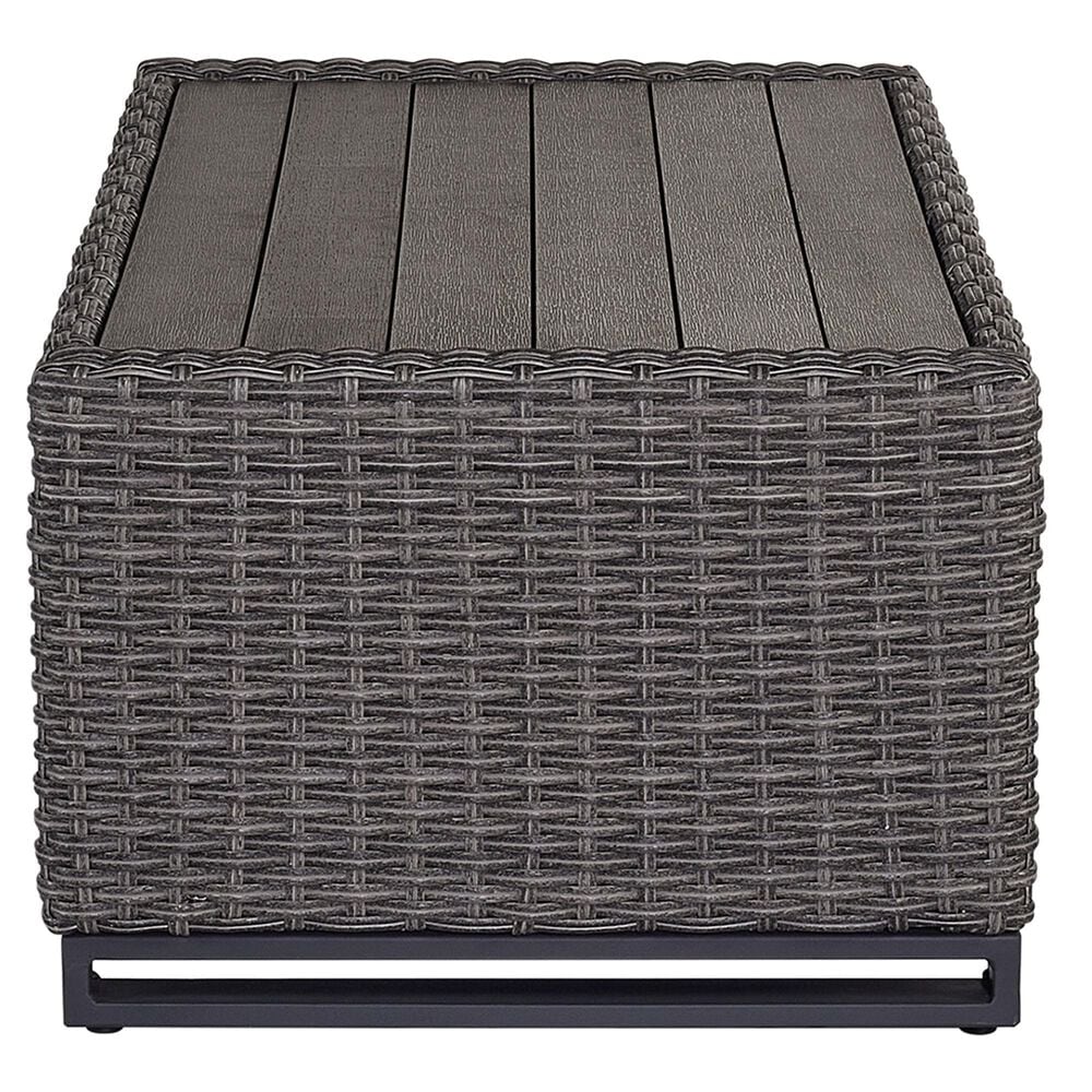 Plank and Hide 5pc Wicker Patio Set in Smoke, , large