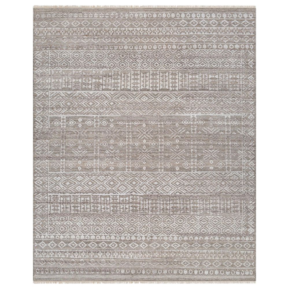 Surya Pompei 8" x 10" Gray, White, Dark Brown and Taupe Area Rug, , large