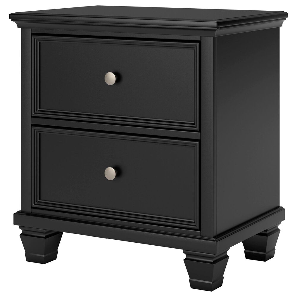 Signature Design by Ashley Lanolee 2-Drawer Nightstand in Black, , large