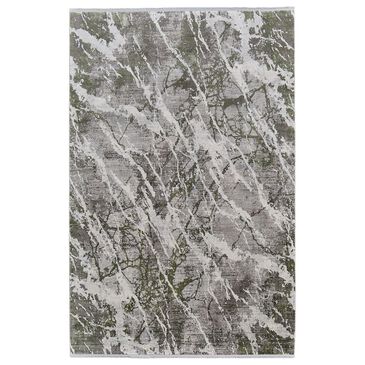 Feizy Rugs Cadiz 39N6F 12" x 18" Green and Ivory Area Rug, , large