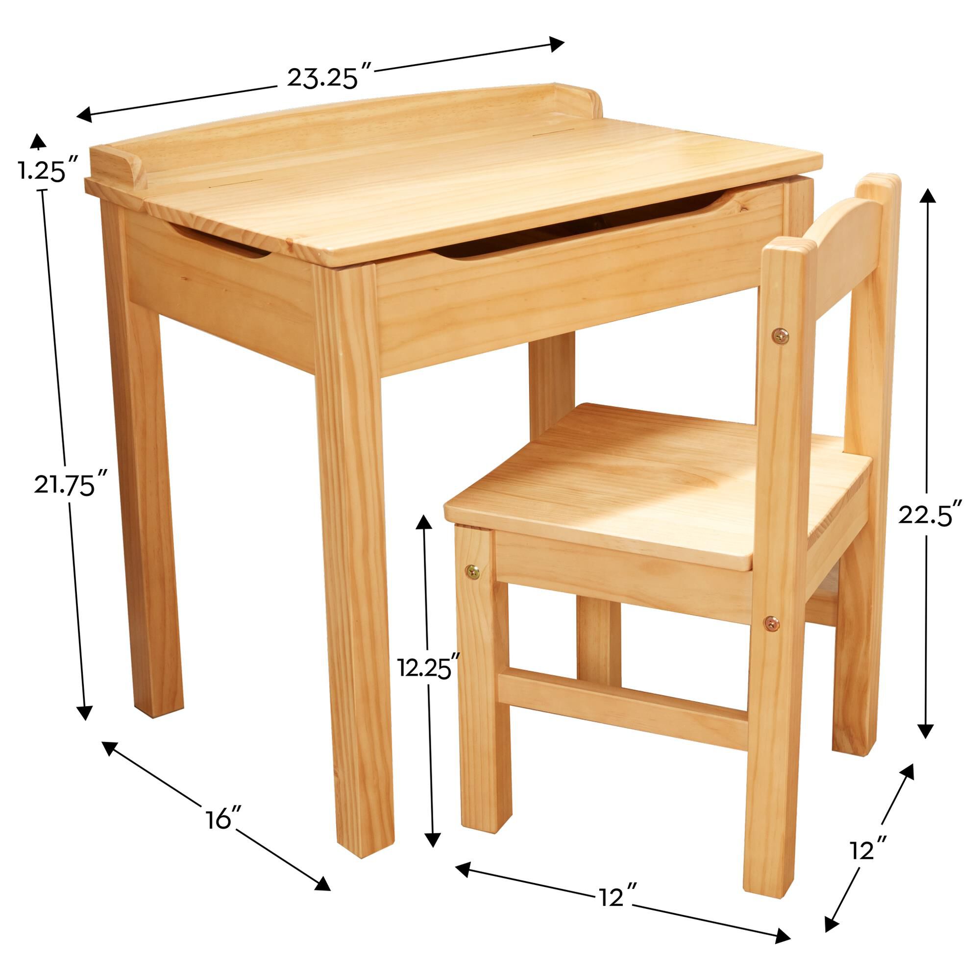 melissa and doug wooden lift top desk and chair