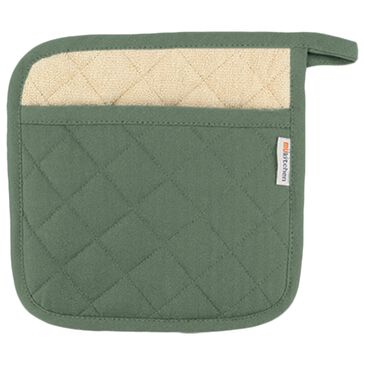 Mukitchen Quilted Cotton Potholder in Hedge, , large