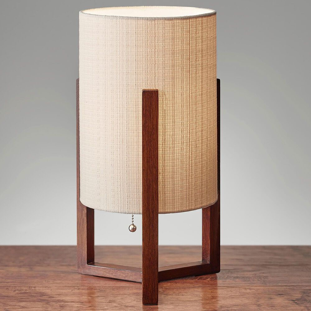 Adesso Quinn Table Lantern in Walnut, , large