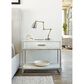 Bernhardt Highland Park Alvar Nightstand in Brushed White and Glazed Silver, , large