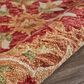 L&R Resources Sinuous Floral Medallion 4" Scalloped Red and Multicolor Area Rug, , large