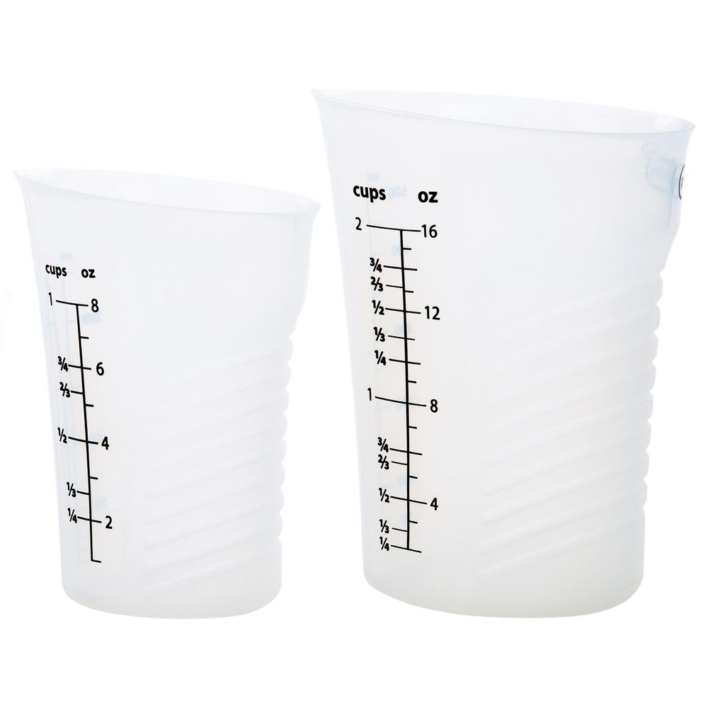 Progressive Set of 2 Silicone Measuring Cups, , large