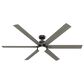 Hunter Gravity 72" Ceiling Fan with LED Light in Matte Black, , large