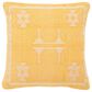 Safavieh Kiba 18" Pillow in Mustard, , large