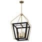 Quoizel Abbeville 4-Light Pendant Ceiling Light in Earth Black and Gold, , large