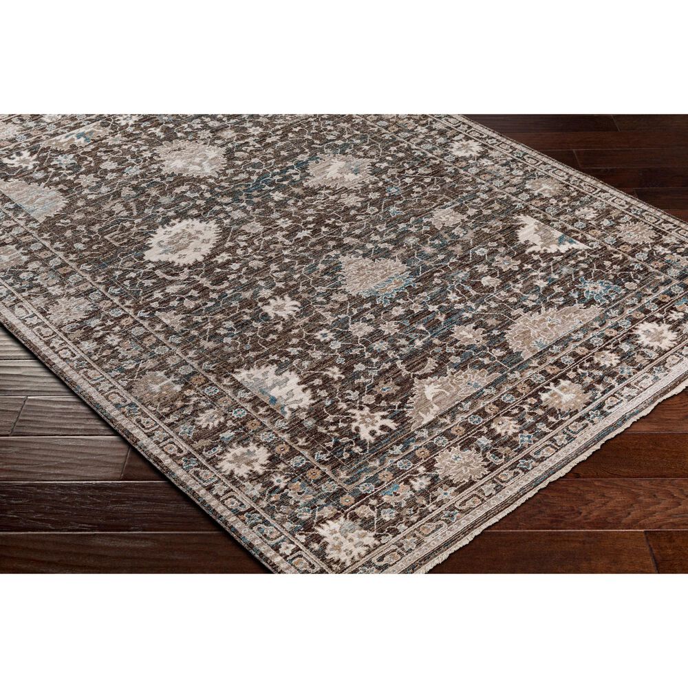 Surya Carlisle 8&#39;10&quot; x 12&#39;6&quot; Dark Brown, Ivory, Light Sage, Dusty Pink, Pale Blue and Olive Area Rug, , large